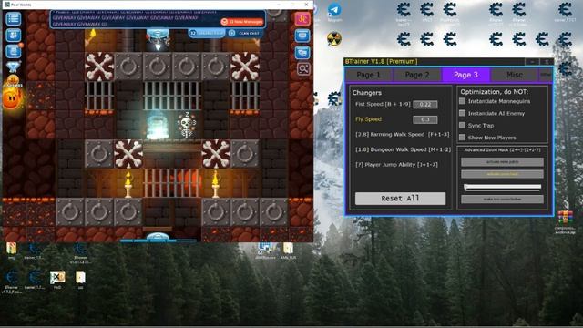 UPDATED! BTrainer v1.8 new features showcase | Pixel Worlds смотреть онлайн