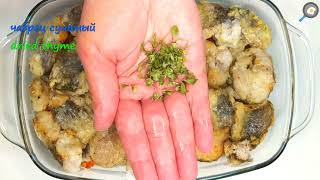 ВКУСНАЯ какая РЫБА в духовке с Овощами! Рецепт! Запеченная. Простая, Сочная и Полезная еда.mp4 смотреть онлайн