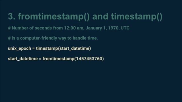 How to use python's datetime package смотреть онлайн