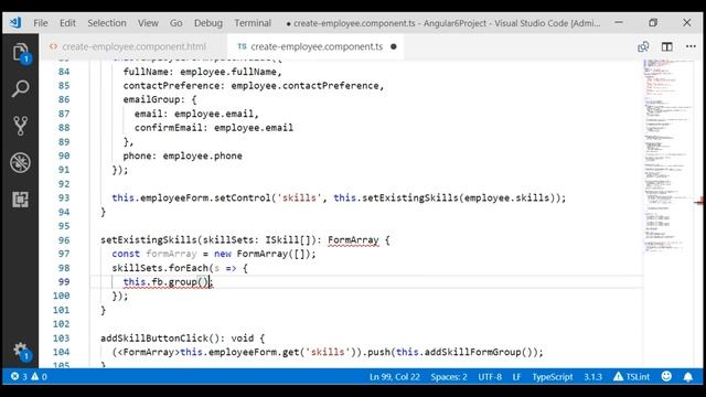 Angular populate formarray смотреть онлайн