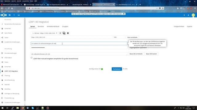 NextCloud Benutzerauth mit LDAP/ADDC смотреть онлайн