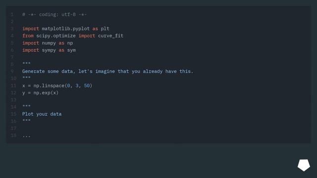 How to do exponential and logarithmic curve fitting in Python? I found only polynomial fitting смотреть онлайн