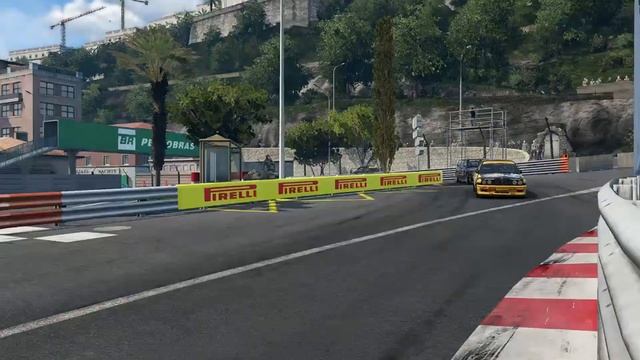 Automobilista 2 Monaco track Mercedes 190 evo 2 Vs bmw E30 2 laps TV view 32/9 смотреть онлайн