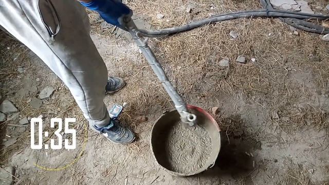 Скорость подачи штукатурки из растворонасоса или штукатурной станции. Mortar peristaltic pump. смотреть онлайн