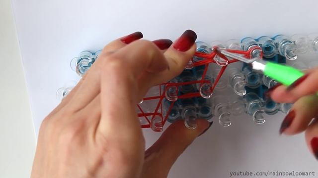 Сердце из резинок. Половинки сердца из резинок - брелки | Half Hearts Rainbow Loom смотреть онлайн