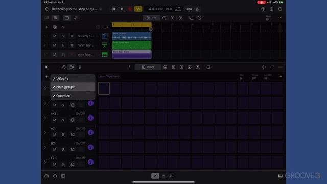 15. Recording in Step Sequencer