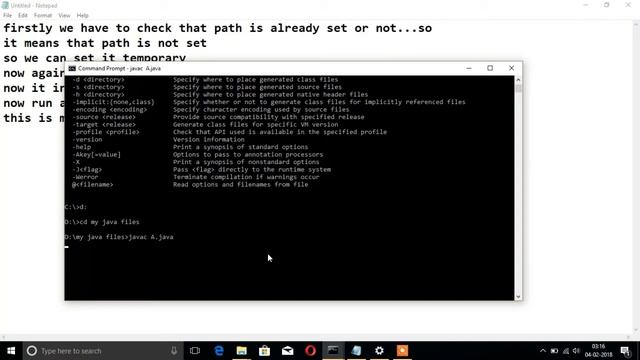SET JAVA PATH PERMANENTLY AND TEMPORARILY | initial learning смотреть онлайн