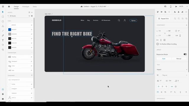 Adobe XD Tutorial || Bike Sellers company landing page || UI Designing смотреть онлайн