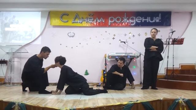 Христианская пантомима на четверых. Christian pantomime for four. смотреть онлайн