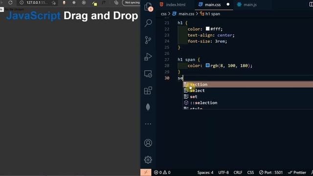 Html, Css JavaScript Drag And Drop Image Part 1. смотреть онлайн