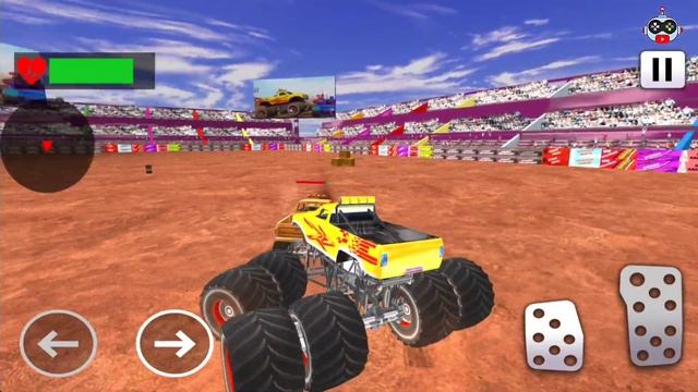 Monster Max Truck vs Tank Demolition Derby Crash Racing Simulator - Android Gameplay. смотреть онлайн