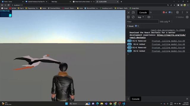 React three fiber - Frustum culling смотреть онлайн