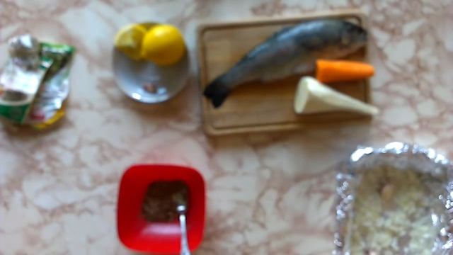 Форель запеченная (с морковью,луком и пастернаком) смотреть онлайн