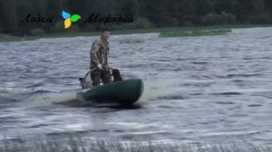 Лодки Мефодий. Пуля и Утятник под болотоходом.