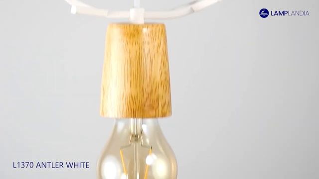Светильник подвесной Lamplandia L1370 ANTLER WHITE FSC 100% (NC-COC-064615), 1*Е27*макс 40Вт смотреть онлайн