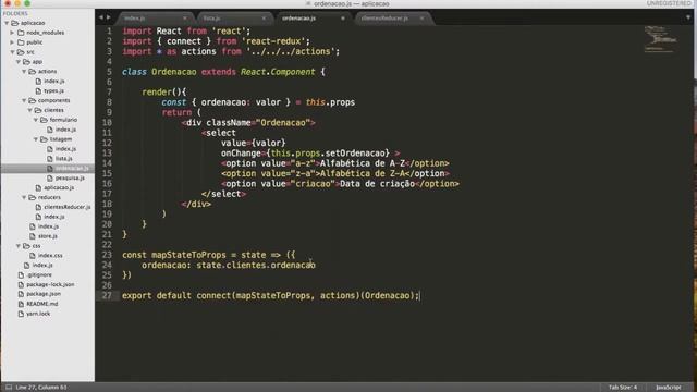 React+Redux #14 - Criando o Componente de Ordenação смотреть онлайн