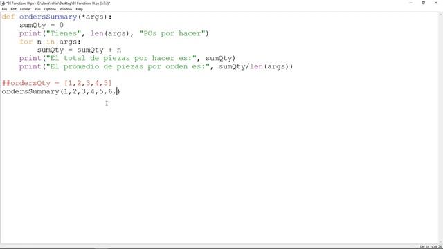 31 ESP Python 3 Funciones III Funciones que pueden recibir un numero variable de argumentos смотреть онлайн