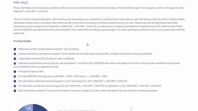 NEO первое ICO платформы - Red Pulse + 40% бонус PRE-ICO смотреть онлайн