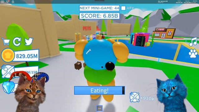 Очень ТОЛСТЫЙ КОТ в роблокс / Симулятор Толстяка roblox котёнок лайк и котик игроман смотреть онлайн