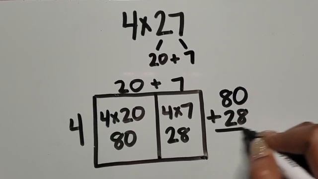 Multiplying a 1-Digit Number by a 2-Digit Number Using the Area Model смотреть онлайн