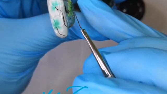 Beauty orchid in chineese technique 💐💐💅Mk nail art design ✨💖 смотреть онлайн