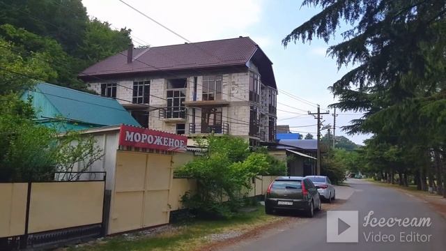 ?ЛАЗАРЕВСКОЕ СОЧИ. Прогулка по Аше, уютная улица Репина. смотреть онлайн