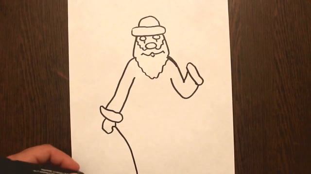 как нарисовать Деда Мороза. Урок рисования для детей. смотреть онлайн