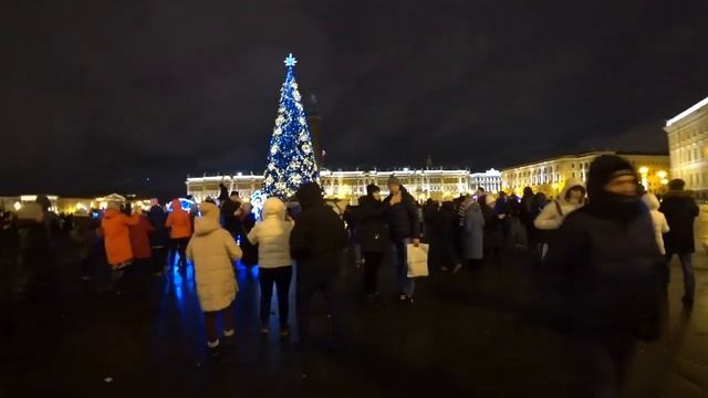 Новогодний Санкт-Петербург. Рождество в Санкт-Петербурге. SONY FDR-X3000 тест камеры в темное время смотреть онлайн