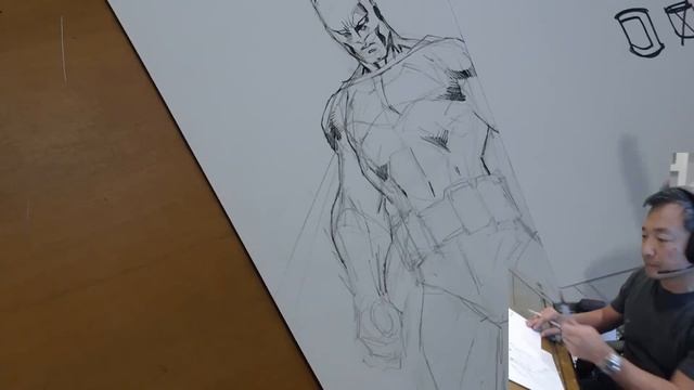 Jim Lee Art Lessons on Capes Teeth and Perspective смотреть онлайн