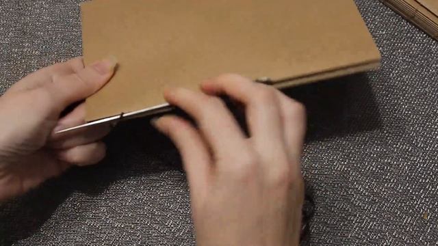 Как сделать блокнот с открытым переплетом / How To Make Notebook With Open Binding