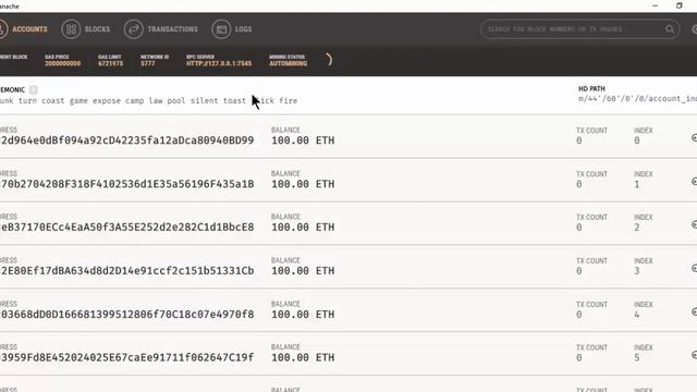 Setup private blockchain using ganache смотреть онлайн