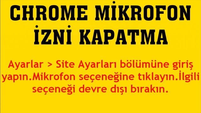 Google Chrome Mikrofon İzni Kapatma Nasıl Yapılır? смотреть онлайн
