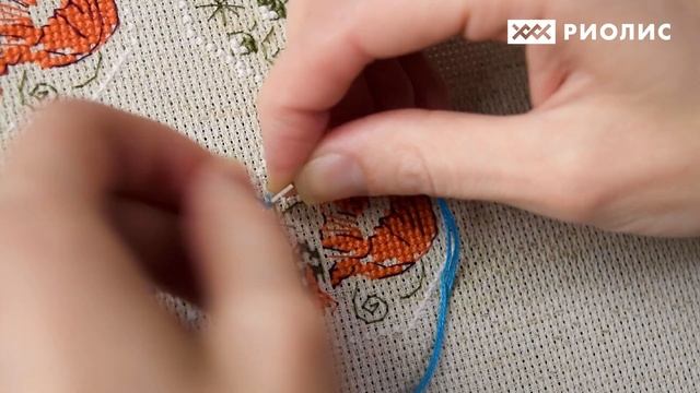 Как делать французские узелки и стежки? Показываем на примере вышивки шара "Полевые цветы". Часть 1 смотреть онлайн