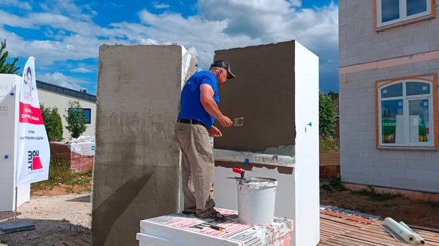 Open Village, выставка загородных домостроительных технологий, базовый армирующий слой клей Baumit