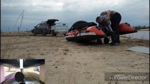 Первый спуск на воду лодки Stormline Heavy Duty AL 360
с мотором Mikatsu 9.9