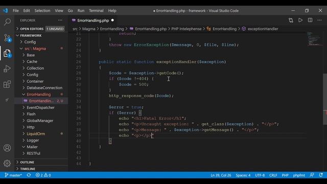 PHP MVC Framework Error Exception Handling PHP | Tutorial | PHP Server-Side | Learn PHP смотреть онлайн