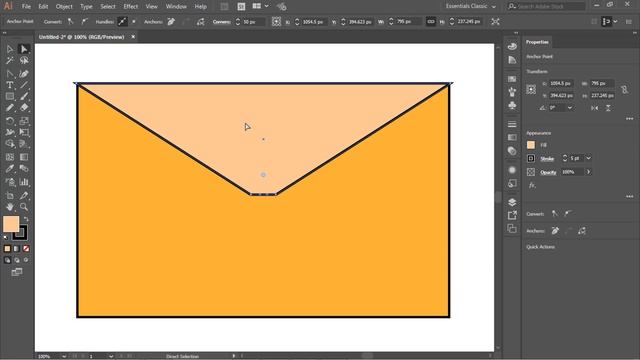 #Ai-06 Basic Drawing | Direct Selection Tool (A) | Shape Modify in Adobe Illustrator Class смотреть онлайн