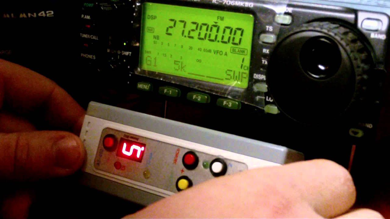 Автоинформатор AI-202 + ICOM IC-706 mk2G мини тест смотреть онлайн