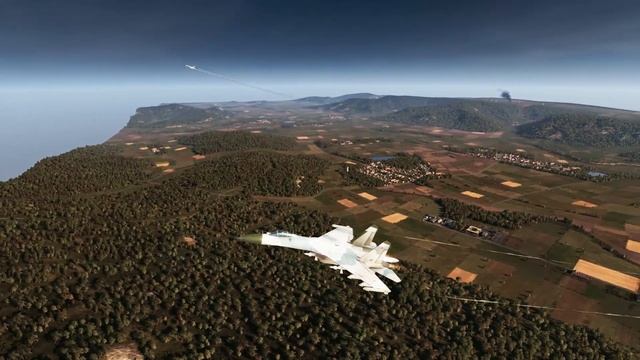WARNO: Two Su-27 Flankers on combat air patrol смотреть онлайн