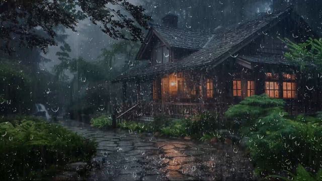 Som De Chuva Para Dormir E Relaxar - 99% Vai Adormecer Imediatamente - Barulho De Chuva E Trovoadas