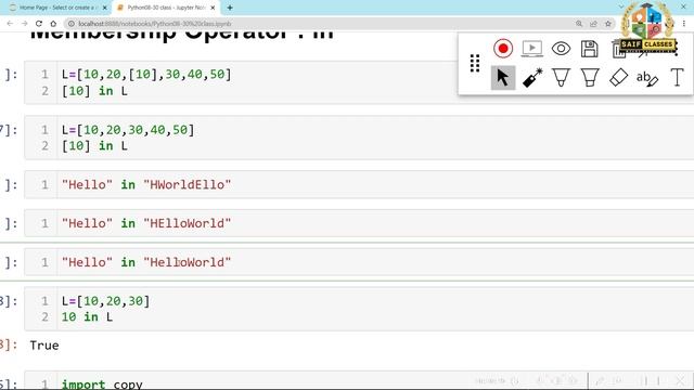 Python Membership operator (in) & not in | Hindi Urdu| class 11th 12th CBSE смотреть онлайн