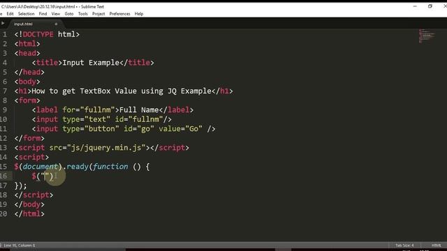 How to get textBox Selected value in JQuery Topic 3 смотреть онлайн