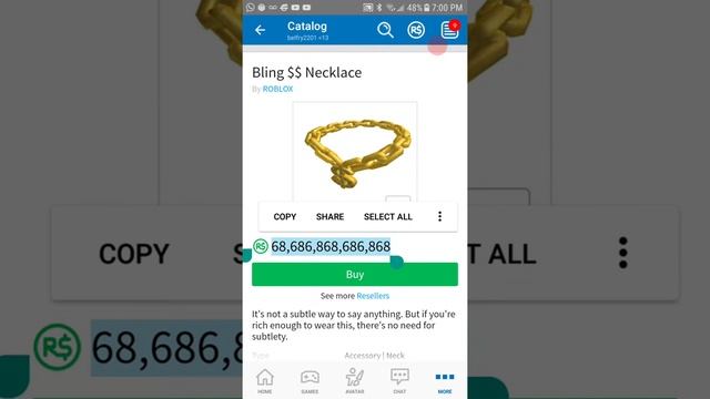 ROBLOX MOST EXPENSIVE ITEM смотреть онлайн