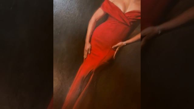 Портрет девушки маслом на холсте (выполнен на заказ по фото). смотреть онлайн