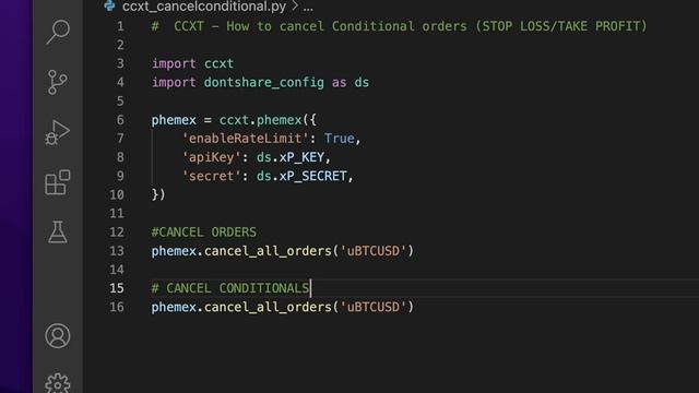 CCXT - How to CANCEL CONDITIONAL orders (stop loss/take profit) смотреть онлайн