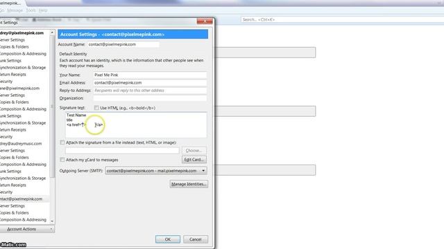 Adding an email signature using Thunderbird смотреть онлайн