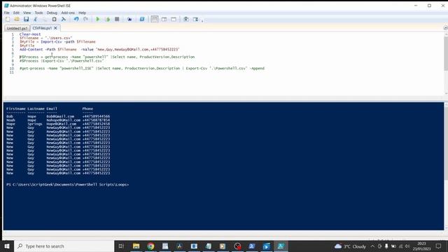 PowerShell - CSV Files - PowerShell Tutorial. смотреть онлайн