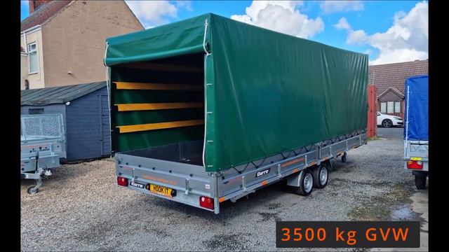 3500kg GVW / 20ft HEAVY DUTY TRAILER 600cm X 220cm X 220cm / CURTAIN SIDE / 4 SIDE ACCESS / HOOK IT смотреть онлайн