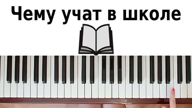 УЧАТ В ШКОЛЕ НА ПИАНИНО обучение Как играть на фортепиано УРОК для начинающих детская песня легко смотреть онлайн