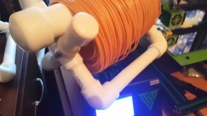 Подставка для катушек с филаментом для 3D принтера из пластиковых труб